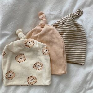 Adorable Kids' Knotted Hats - Set of 3